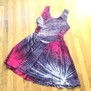 Caribelle Batik Vintage Cotton Pocket Dress, Sz M